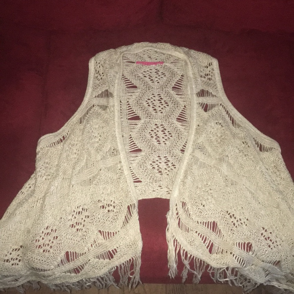 Lacey Cardigan With Tassels!
